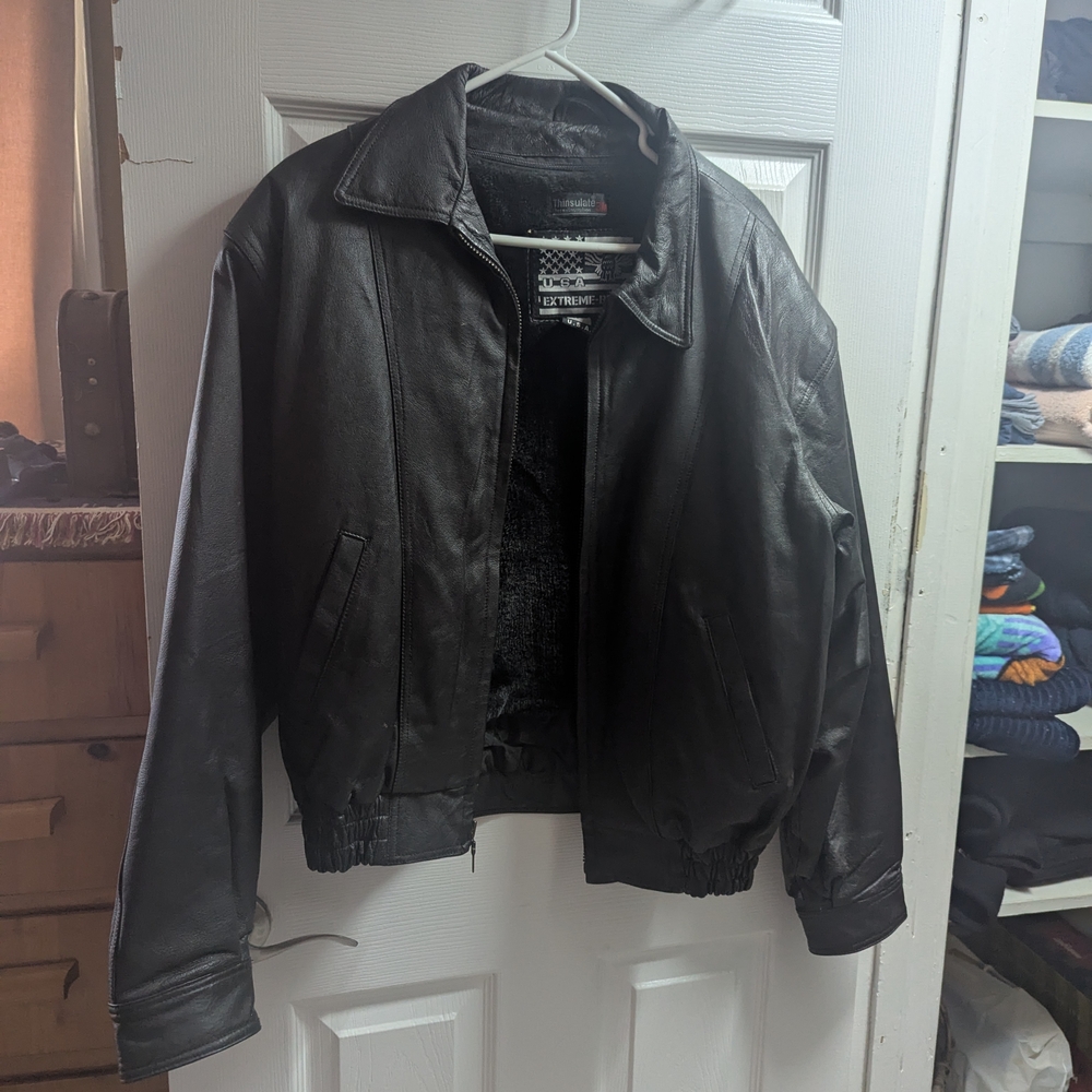 Black Bomber Varsity Jacket Classic Style